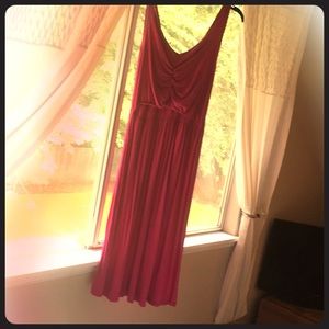 Milky Way nursing dress, hot pink large